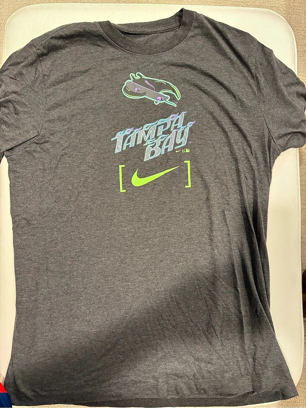 Nike Tampa Bay Rays City Connect Skateboard Logo T-Shirt XL